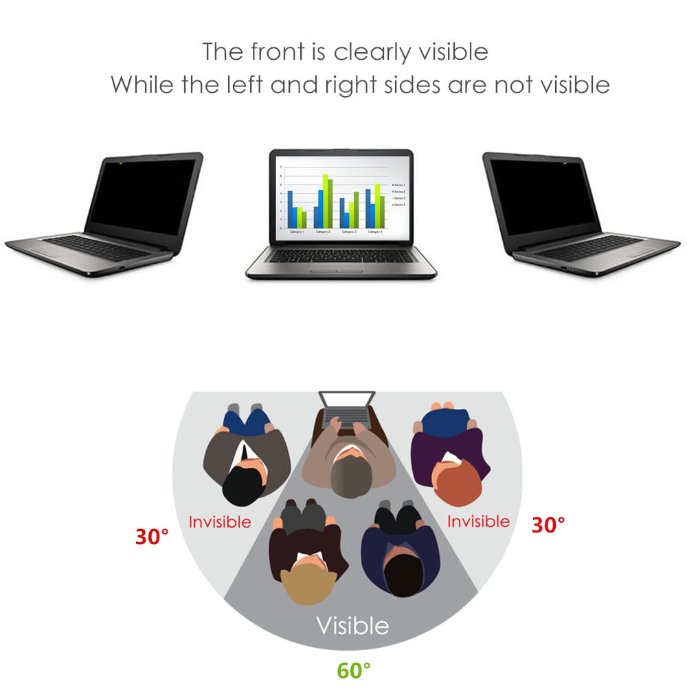 14 inch Privacy Filter Anti spy Screens protective film for 16:9 Laptop 12 3/16 "wide x 6 7/8 " high (310mm*174mm)