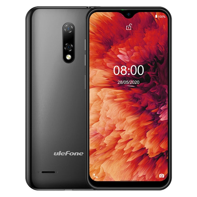 Ulefone Note 8P Smartphone Android 10 4G Celular Phone Waterdrop Screen Quad Core 2GB+16GB 5.5-inch 8MP Camera
