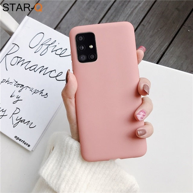 Candy Color Silicone Phone Case for Samsung (Multi Options Available)