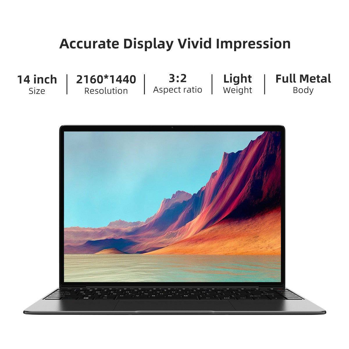 CHUWI CoreBook X Intel Core i5-8259U Laptops 14 Inch 2160x1440 Resolution DDR4 8GB 512GB SSD Winddows 10 Computer 46.2W Battery