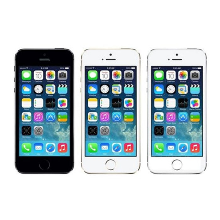 Factory Unlocked Original APPLE iPhone 5S 16GB/32GB/64GB ROM 8MP Touch ID iCloud App Store WIFI GPS 4.0 inch Fingerprint IOS