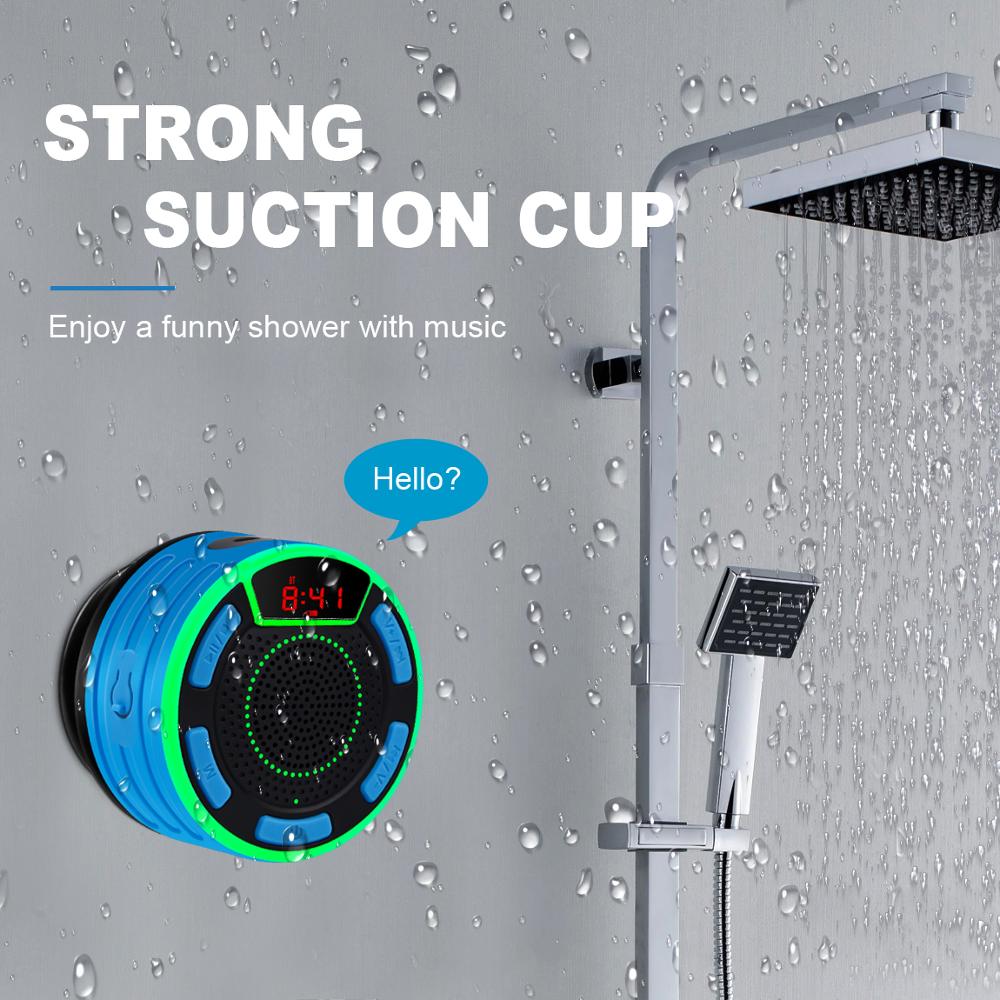 TWS Bluetooth Waterproof Speaker with Suction Cup