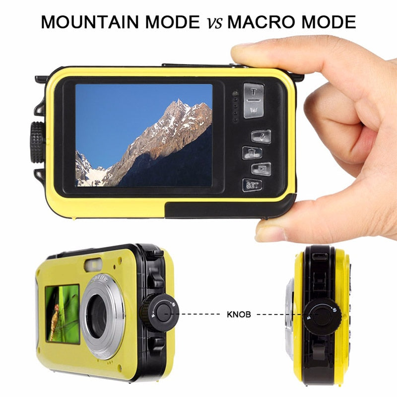 2.7inch 48MP Underwater Waterproof Digital Camera with Dual Screen