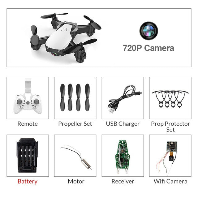 Eachine E61/E61hw Mini Foldable Drone With/Without HD Camera