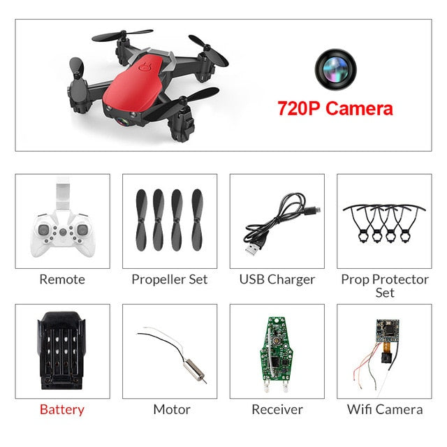 Eachine E61/E61hw Mini Foldable Drone With/Without HD Camera