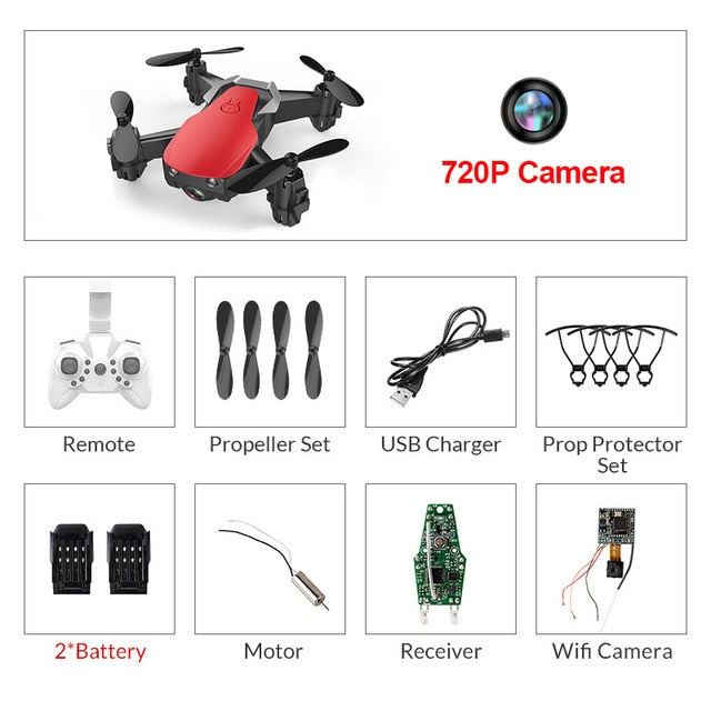 Eachine E61/E61hw Mini Foldable Drone With/Without HD Camera