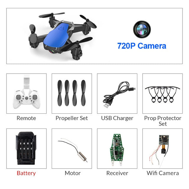 Eachine E61/E61hw Mini Foldable Drone With/Without HD Camera