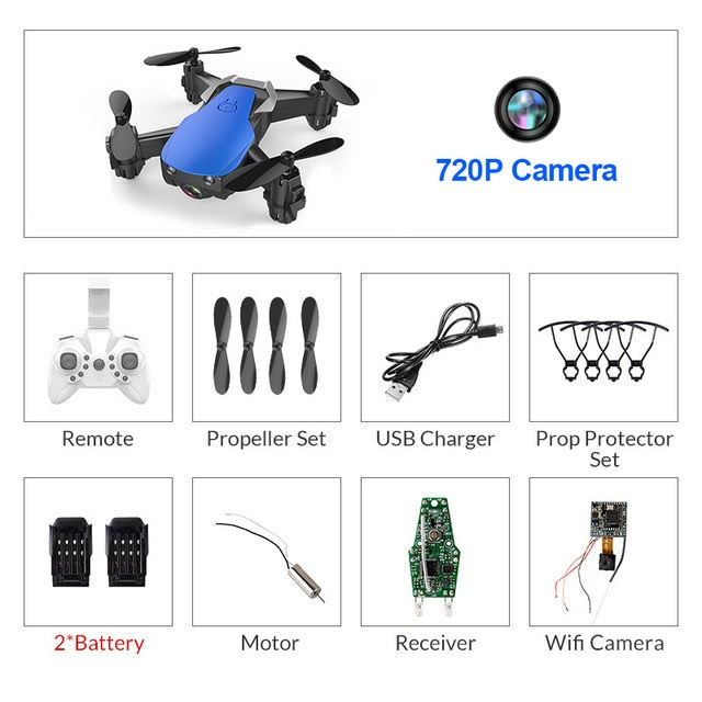 Eachine E61/E61hw Mini Foldable Drone With/Without HD Camera