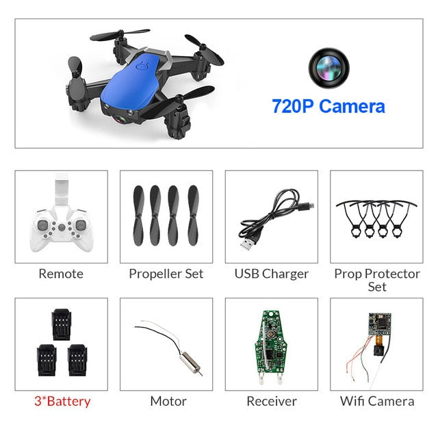 Eachine E61/E61hw Mini Foldable Drone With/Without HD Camera