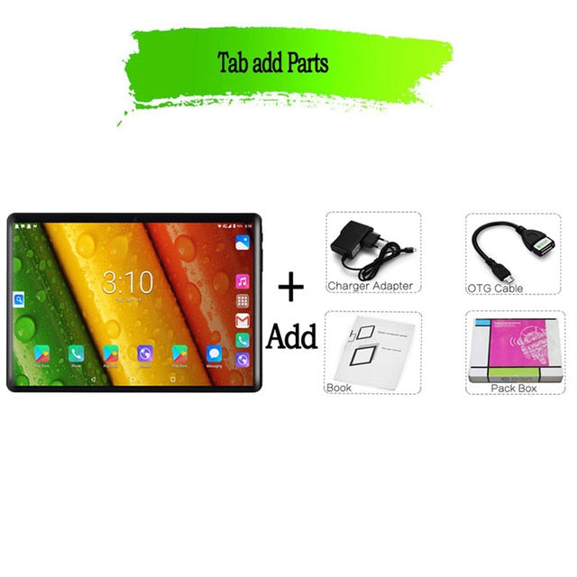 10.1 inch 3G Phone Call Tablet Pc Android 7.0 Quad Core