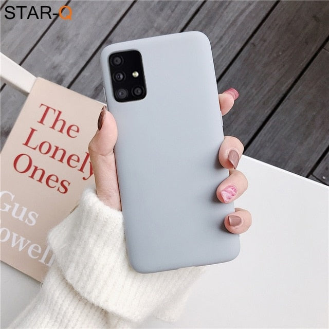 Candy Color Silicone Phone Case for Samsung (Multi Options Available)