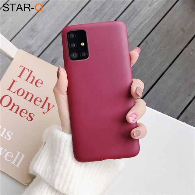 Candy Color Silicone Phone Case for Samsung (Multi Options Available)