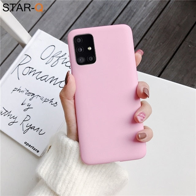 Candy Color Silicone Phone Case for Samsung (Multi Options Available)