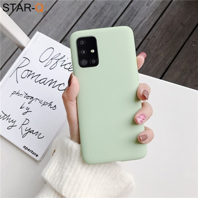Candy Color Silicone Phone Case for Samsung (Multi Options Available)
