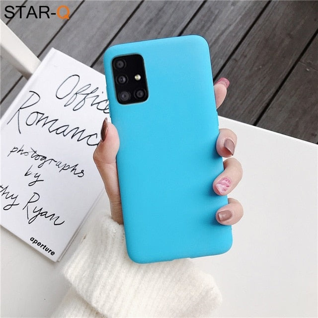 Candy Color Silicone Phone Case for Samsung (Multi Options Available)